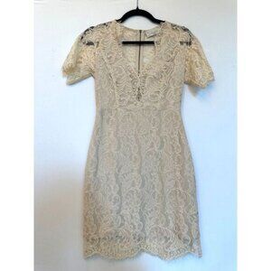 Dress Forum Lace Boho Mini Dress Size Small Perfect for Bride, Wedding